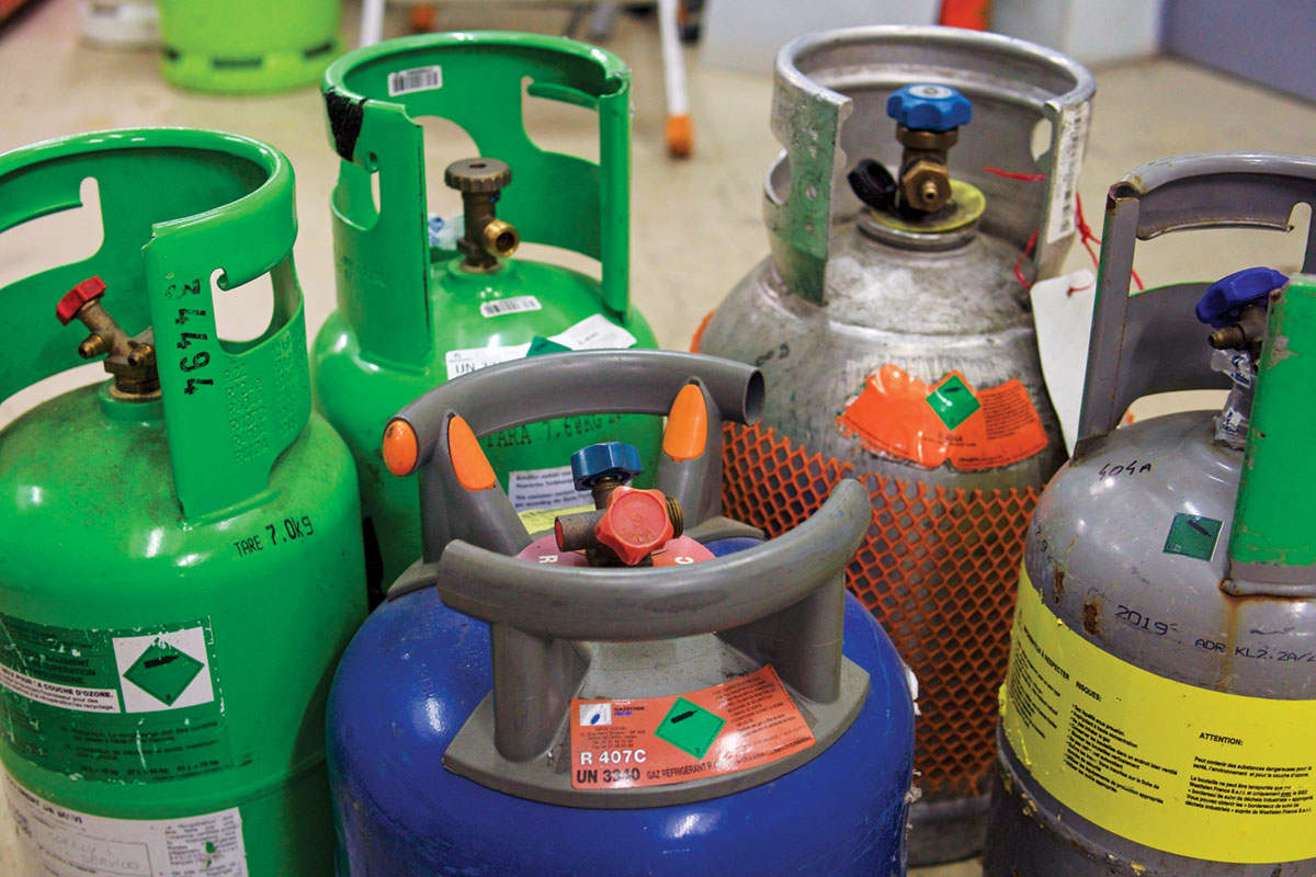 F-gas compliance check on refrigeration equipment